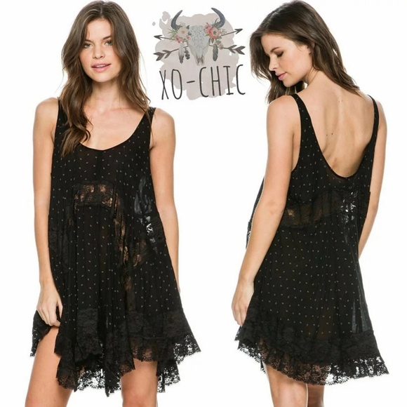 $88 NWT XS Free People Tunic Mini Top Dress - Picture 2 of 4